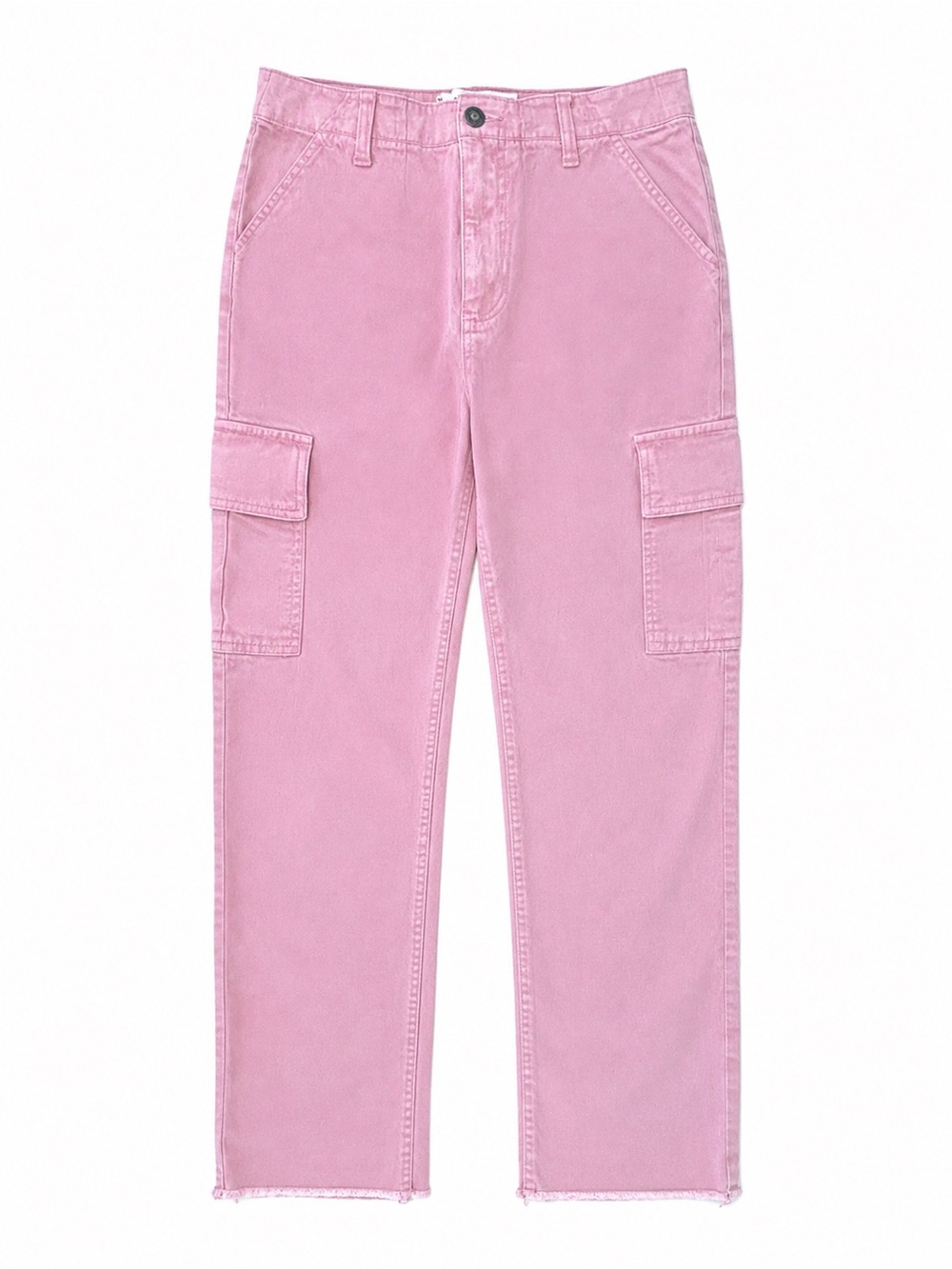 PacSun Pink Cargo Pants Women’s Small Ultra High Rise Raw Hem Y2K streetwear